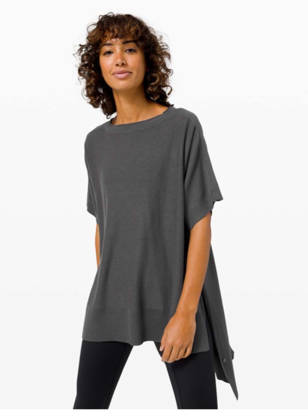 Lululemon Be At Ease Poncho - Graphite Grey - Cashlu - M